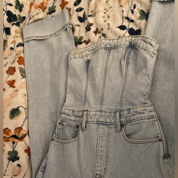 Abercrombie & Fitch Light Blue Wash Jumpsuit - Picture 2 of 6